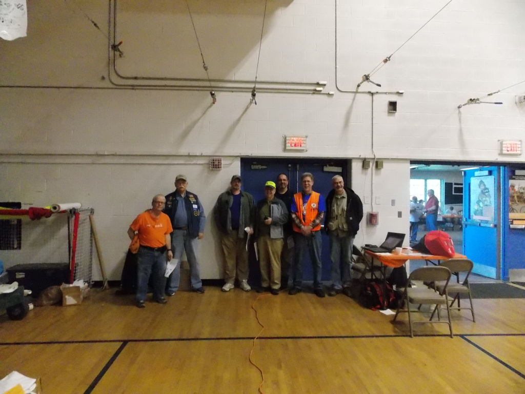 The ham radio crew for the MS-Walk-Androscoggin County